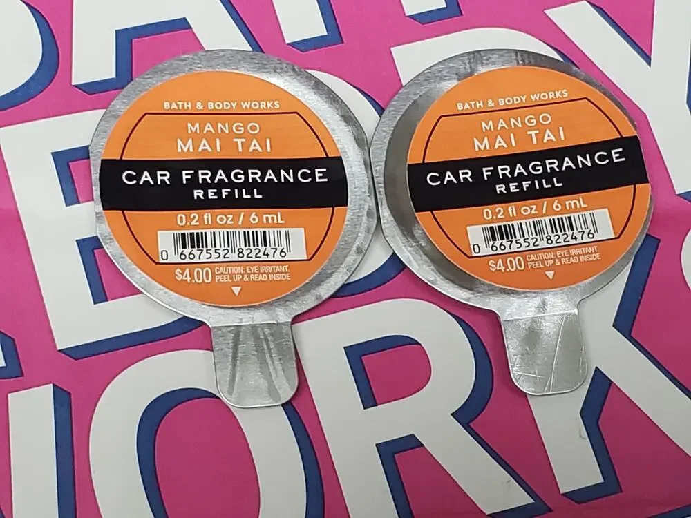 BBW Mango Mai Tai Car Fragrance Refill • Set of 2
